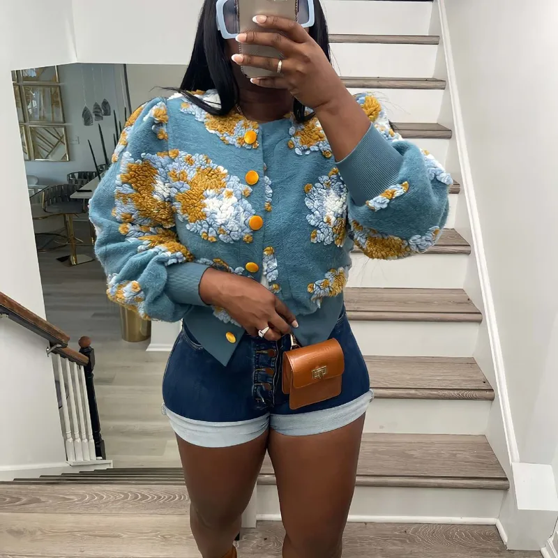 Blue Bloom Cardigan